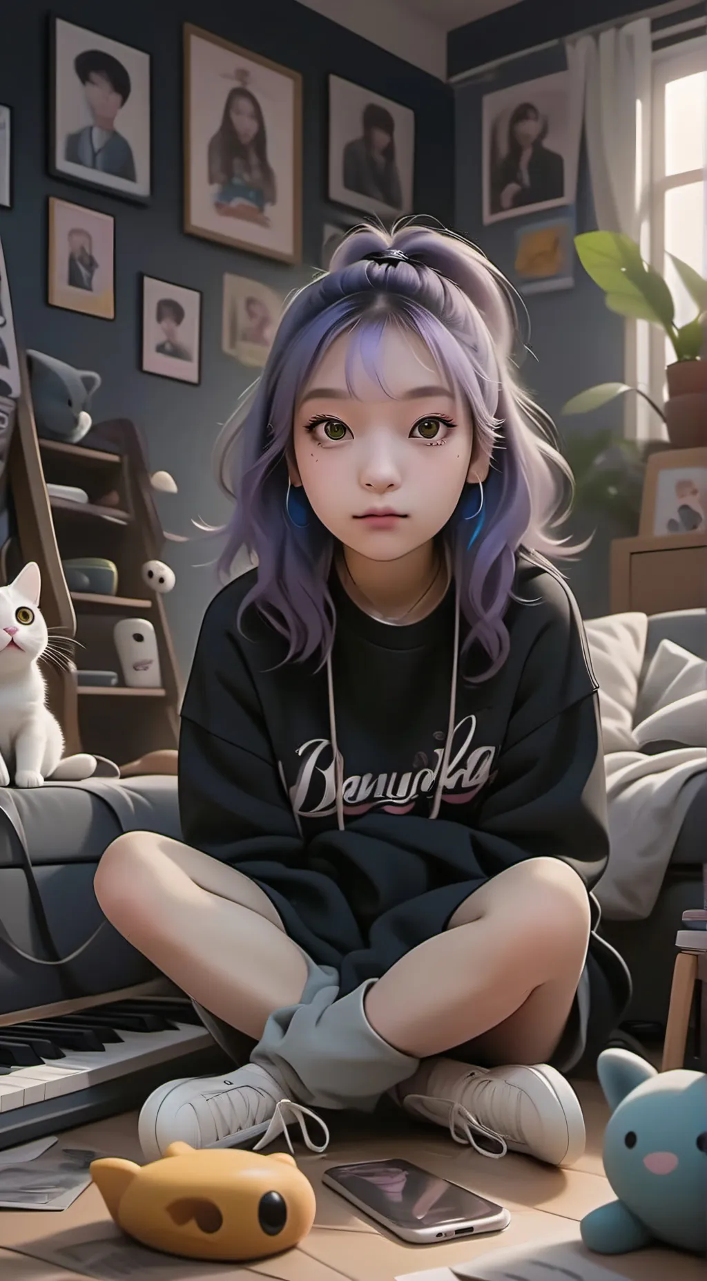 ai character: Kitten background