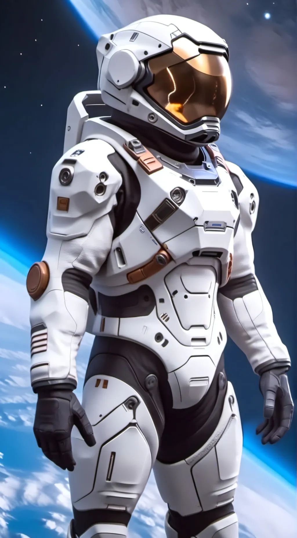 ai character: Grey background