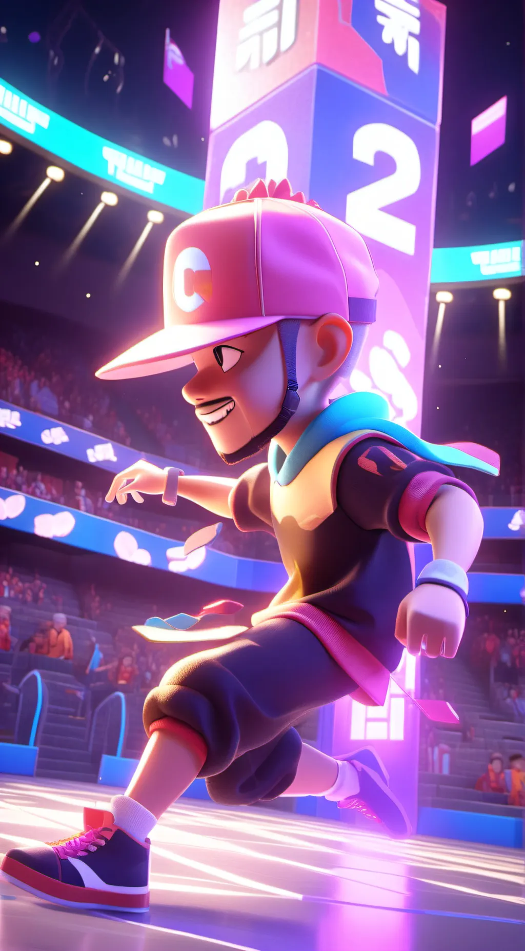 ai character: sexy baby  background