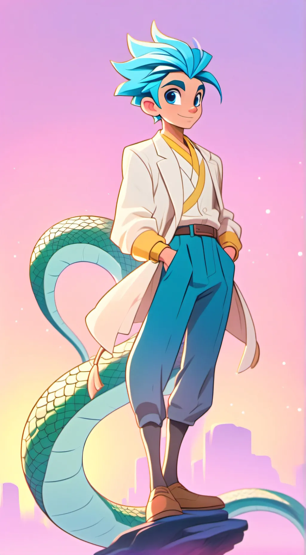 ai character: 거스 background