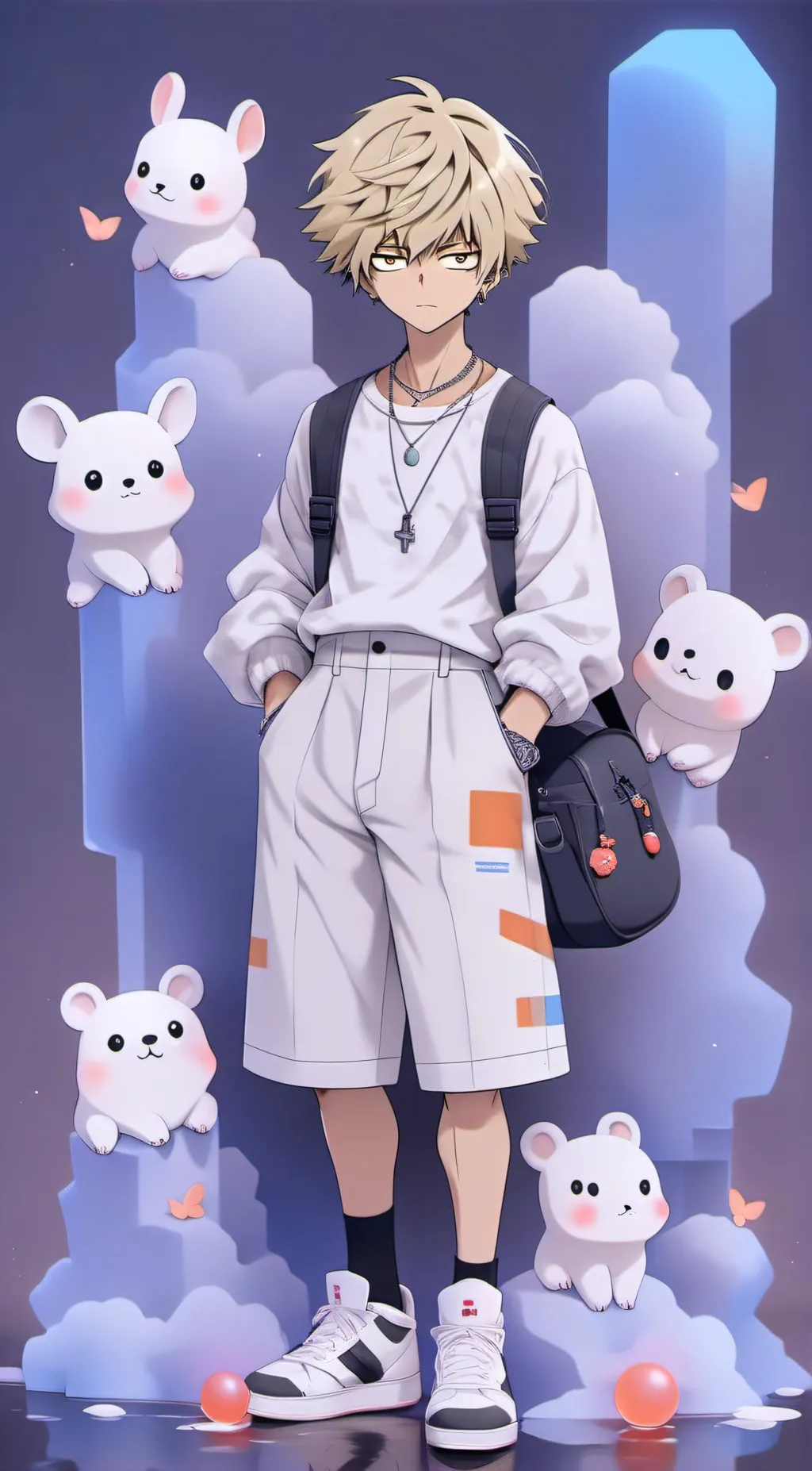 ai character: Bakugo background