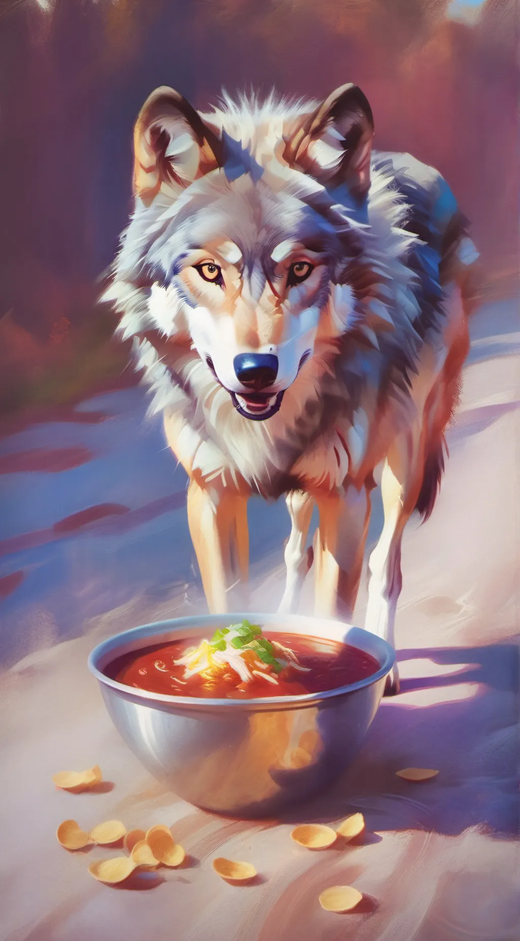 ai character: Russel  background