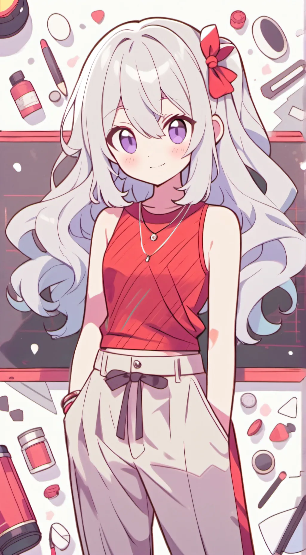 ai character: Chelsea Saito  background