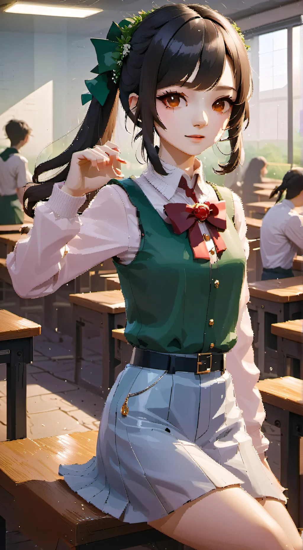 ai character: icey background