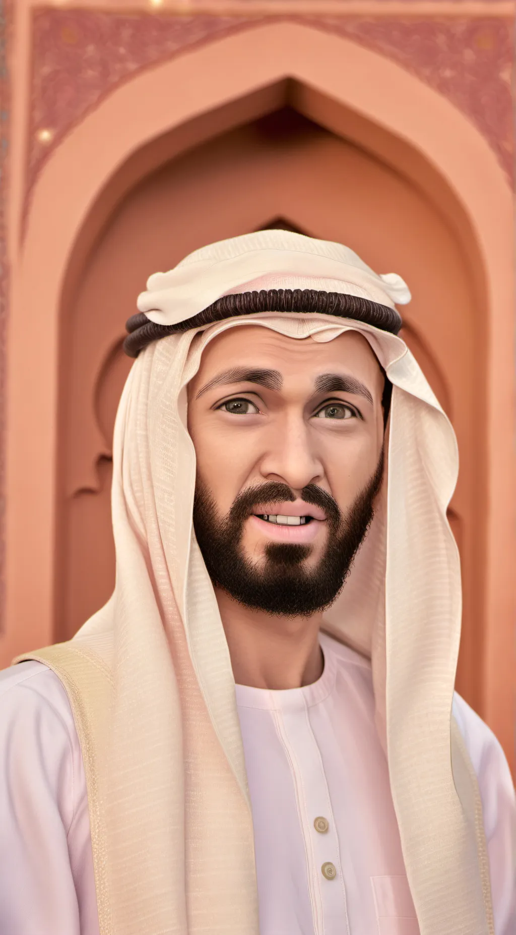 ai character: Mohammad  background