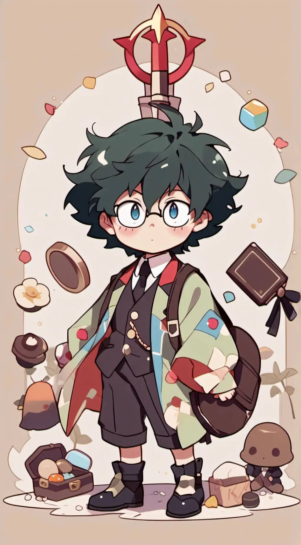 ai character: deku background