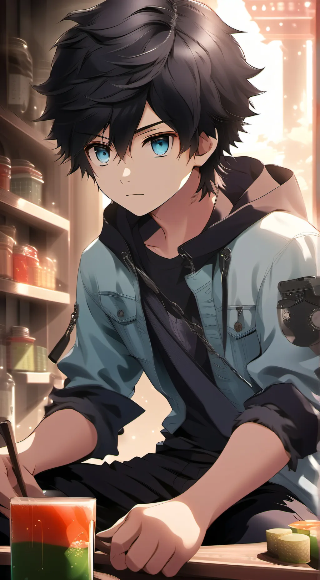 ai character: Lucas  background