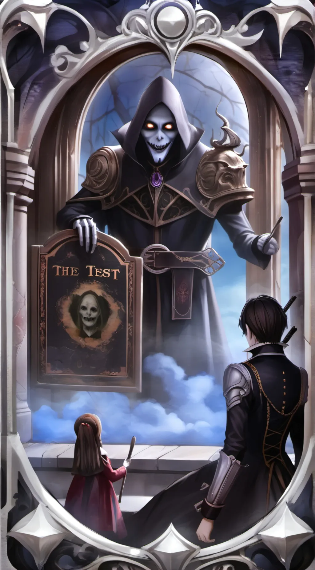 ai character: The test background