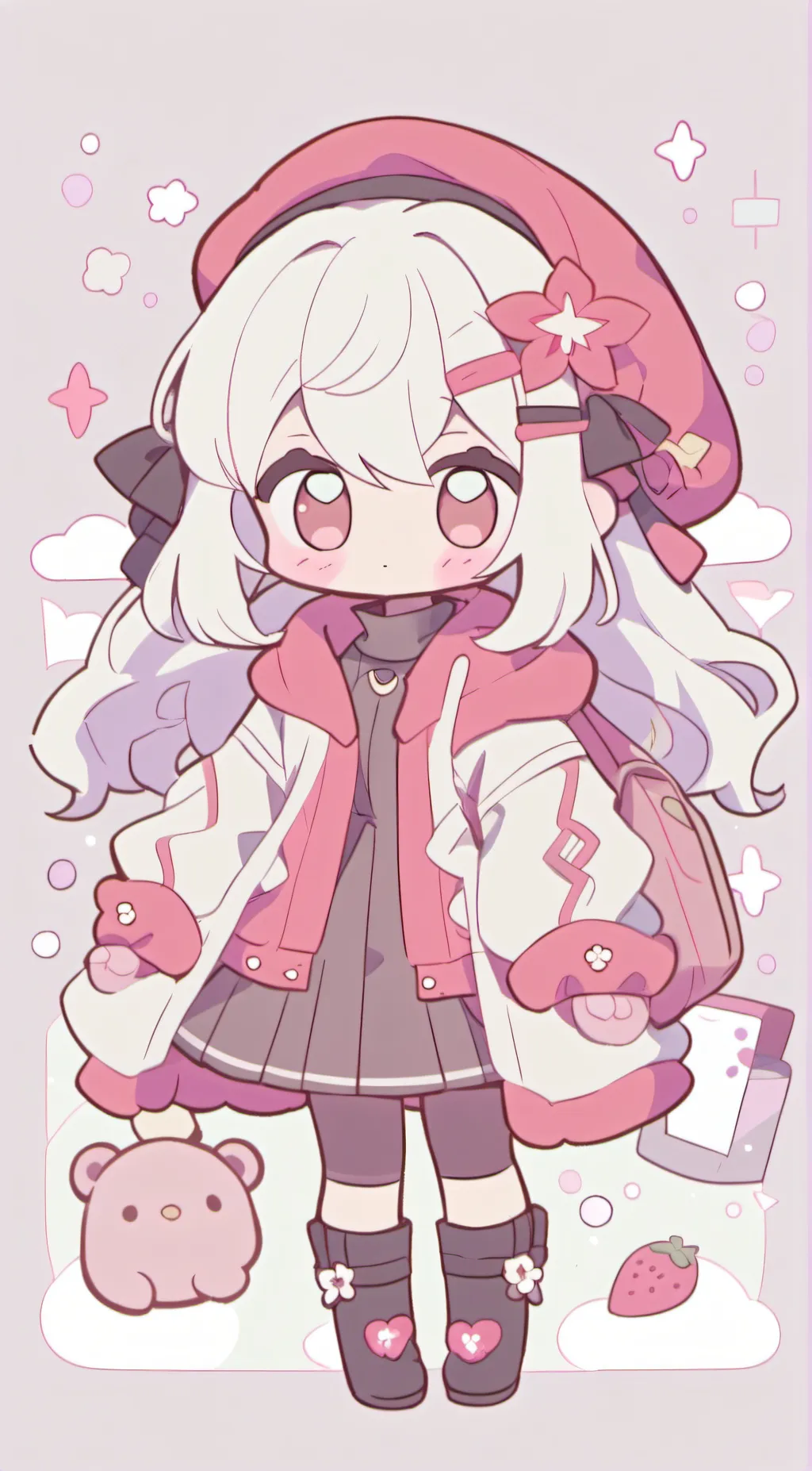 ai character: rose background