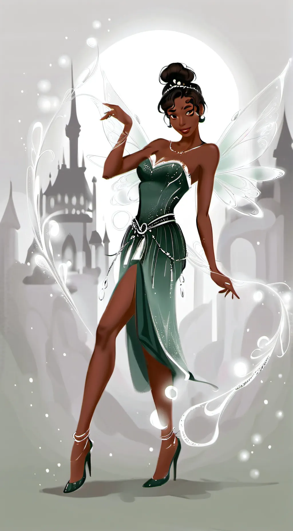 ai character: Tiana  background