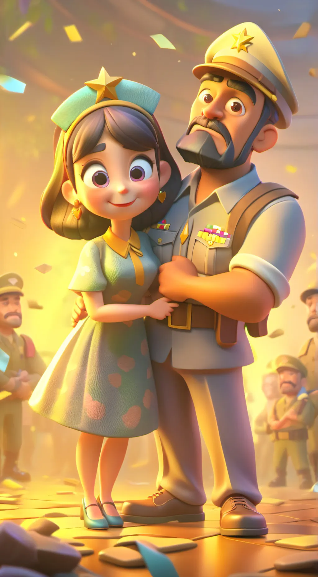 ai character: mom dad background