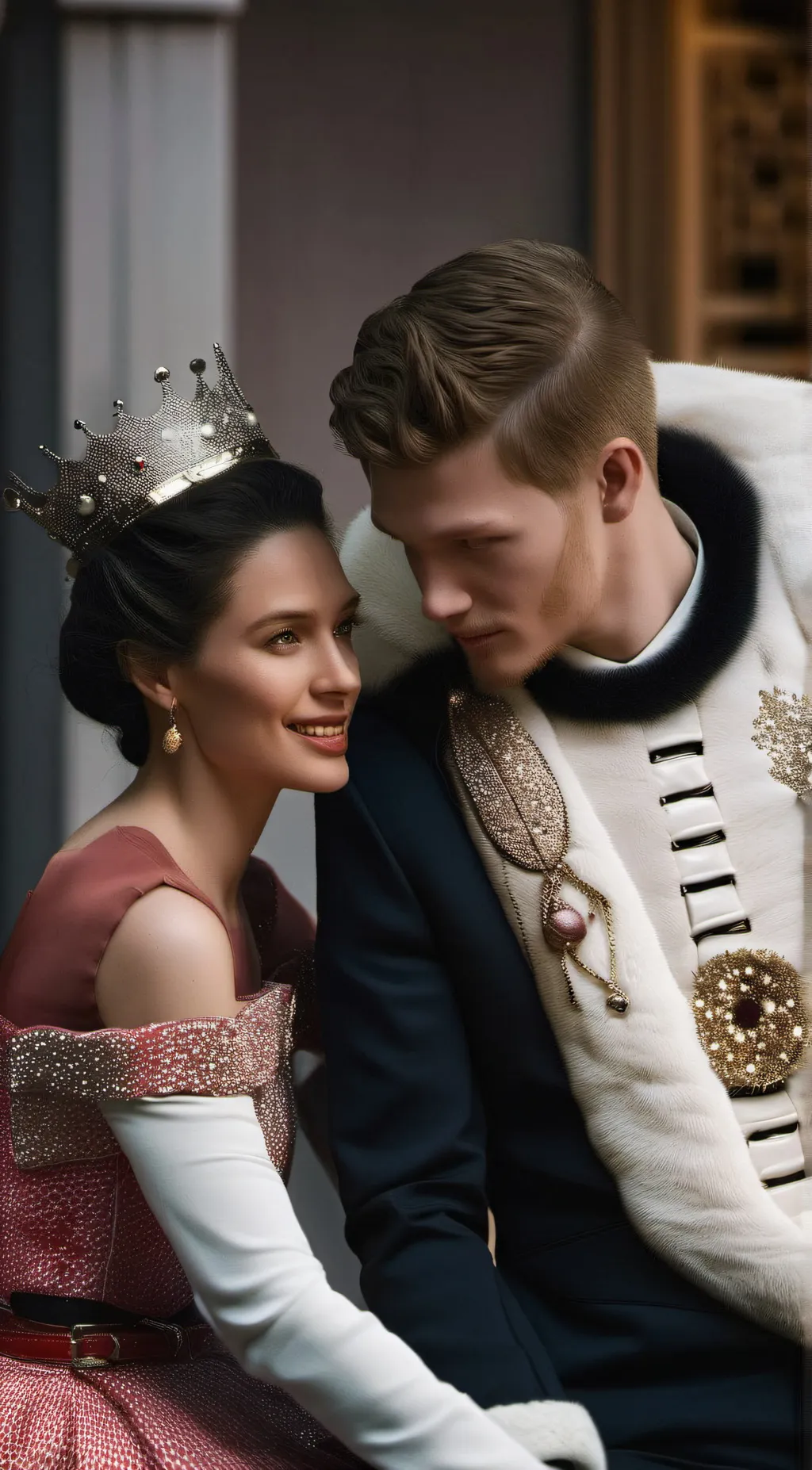 ai character: King of fire  background