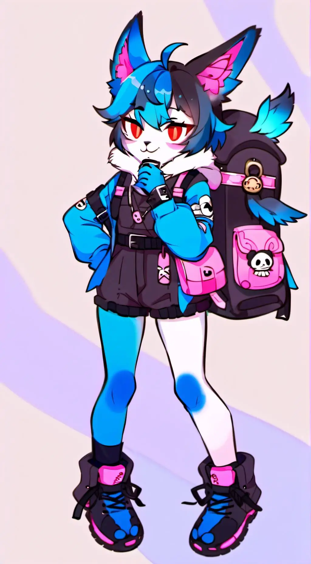 ai character: Blueberry🫐 background