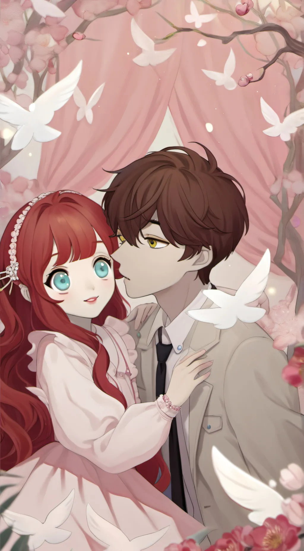 ai character: ㅕ초 background