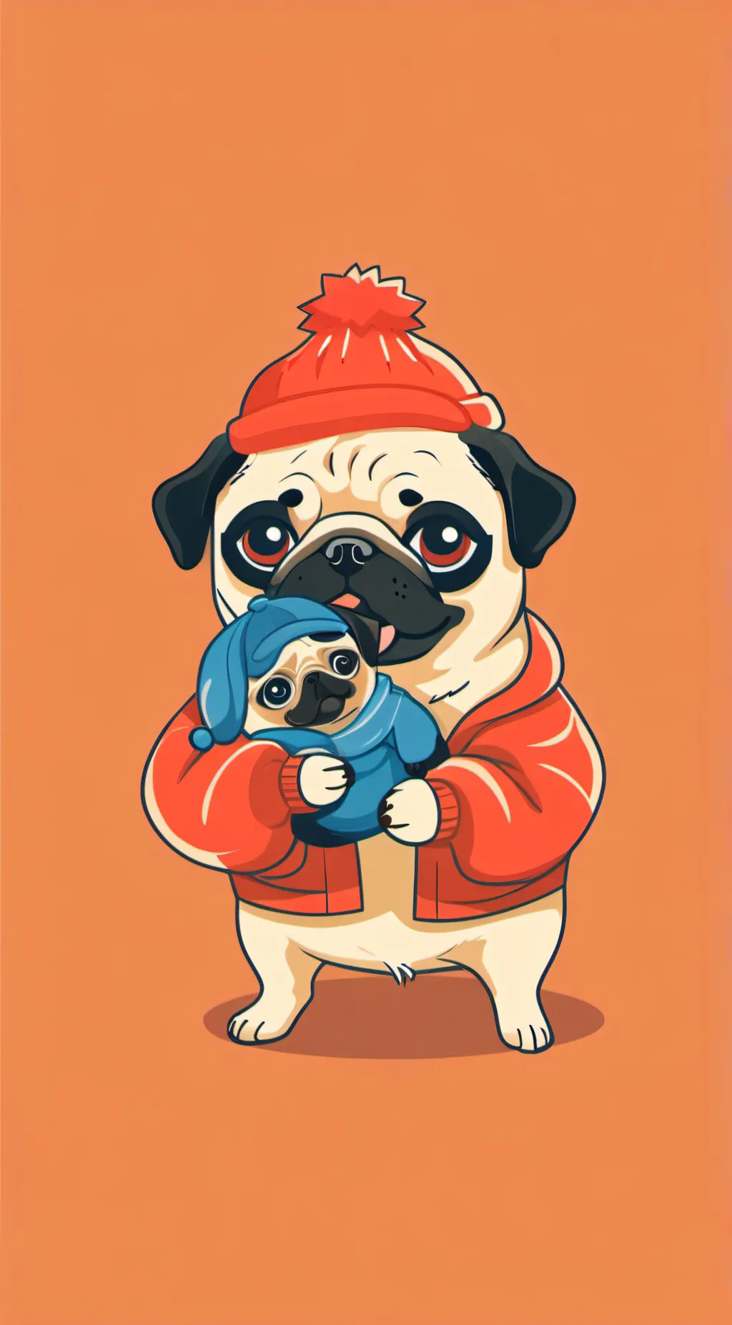 ai character: Little papa  background