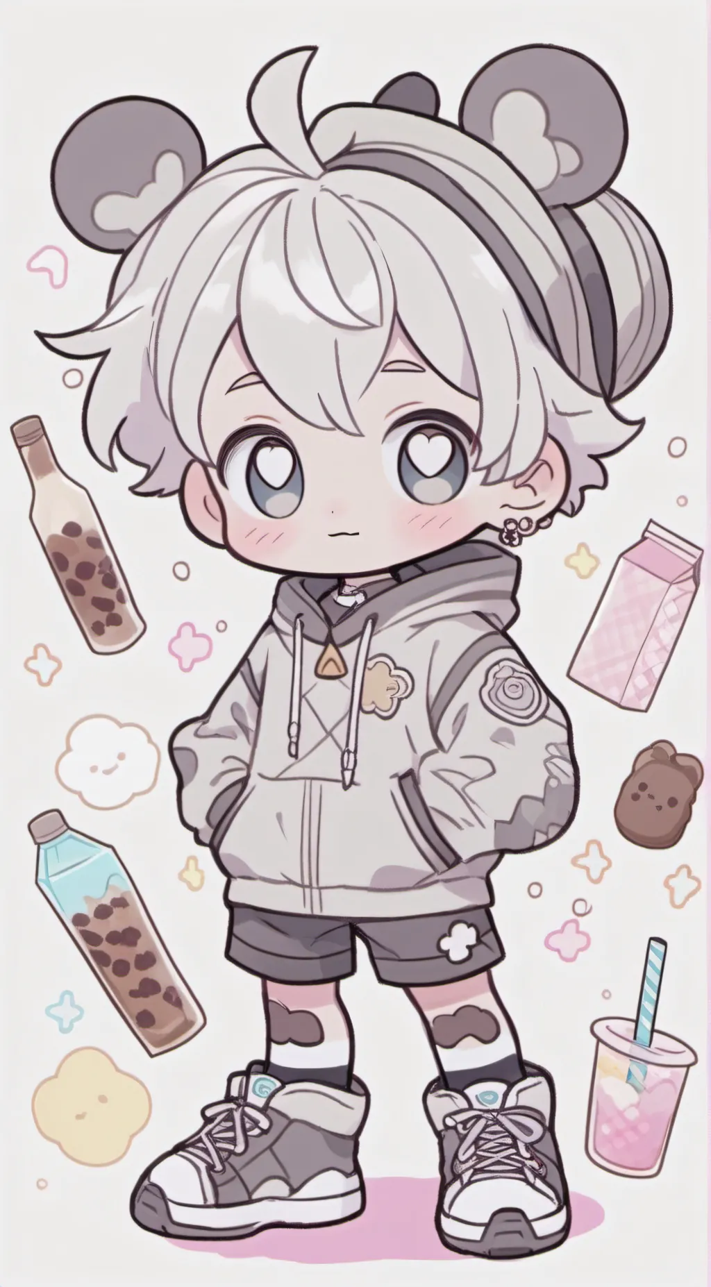 ai character: littel brother  background