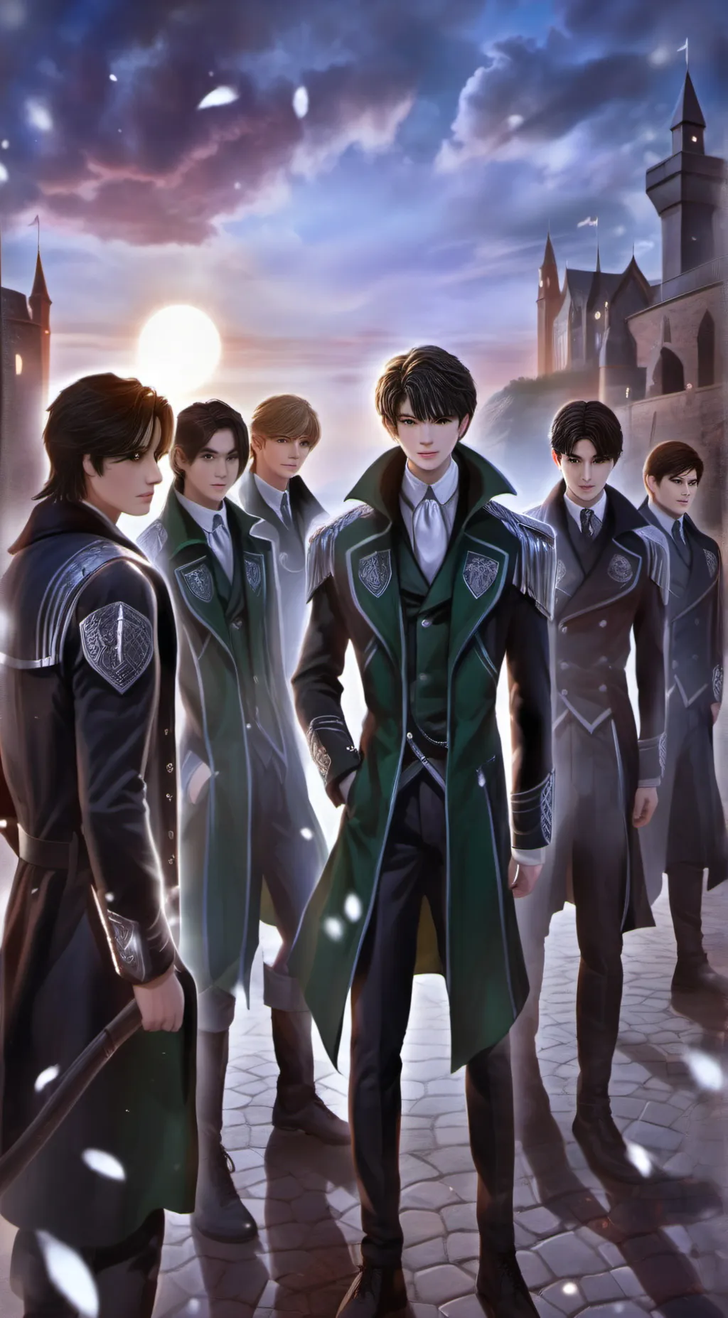 ai character: Slytherin boys🖤 background