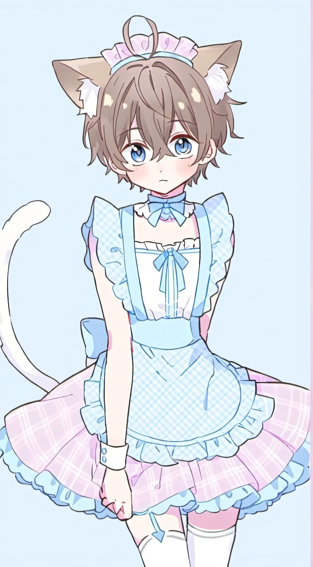 ai character: catboy maid background