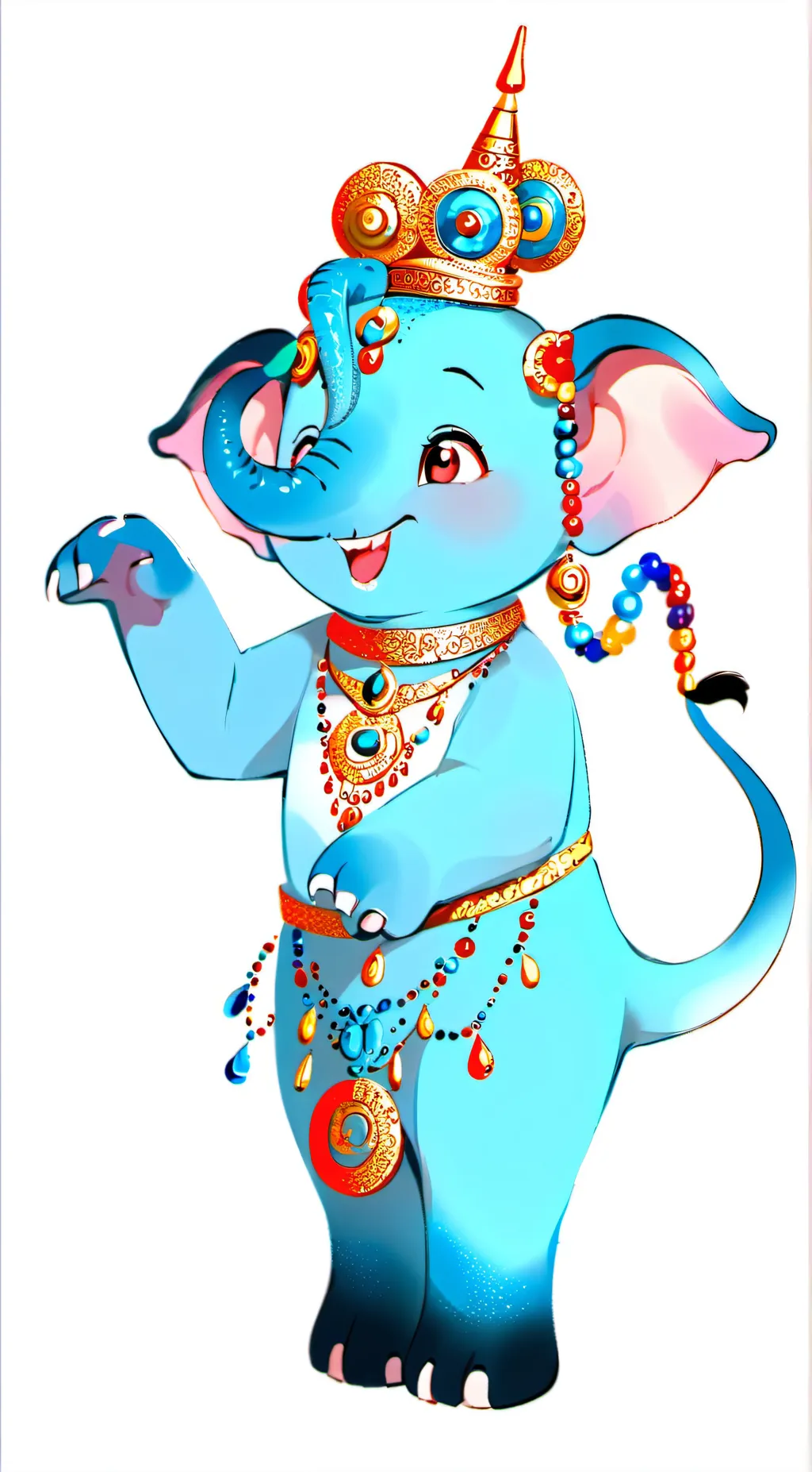 ai character: buba elephant background