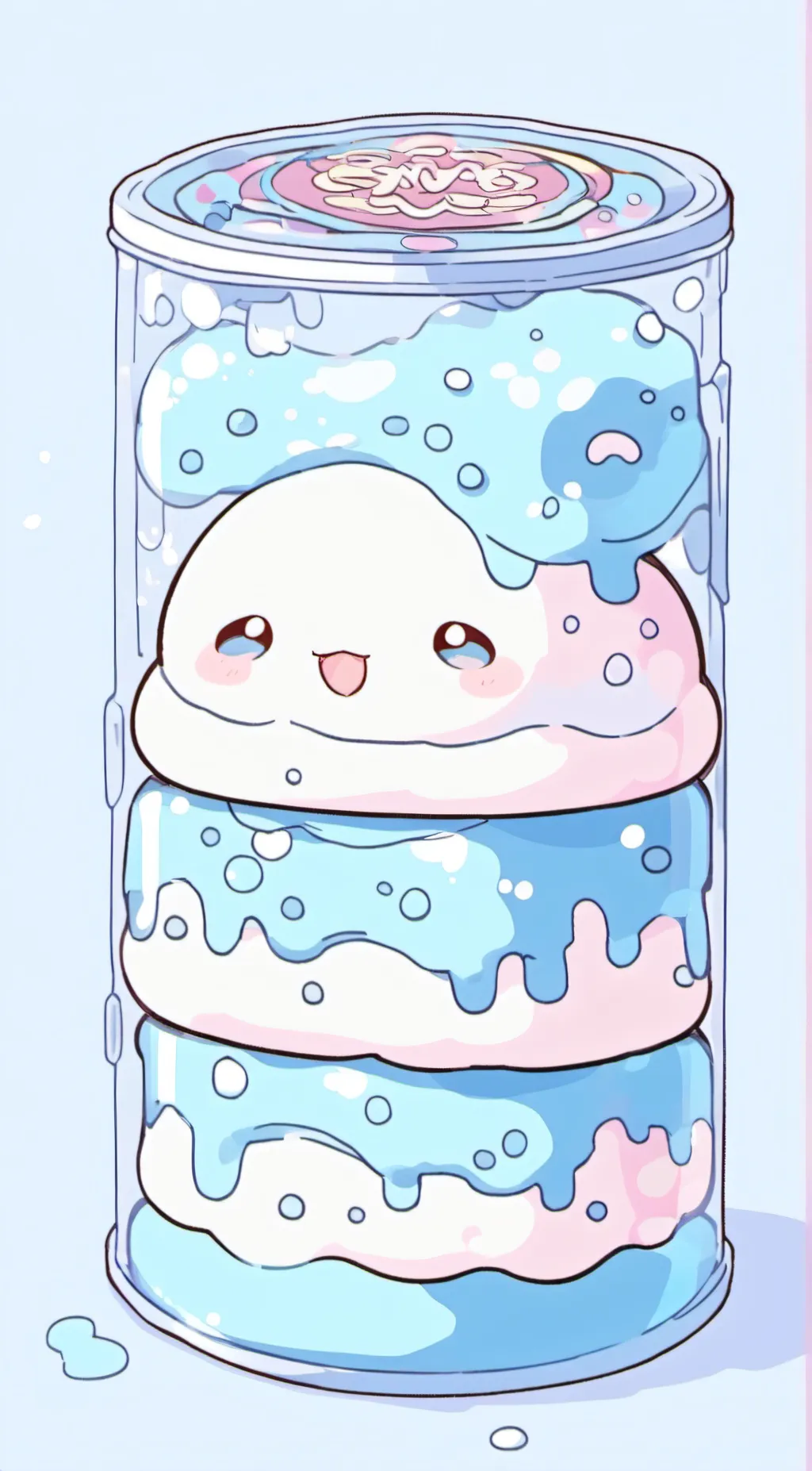 ai character: mimi (slime) background