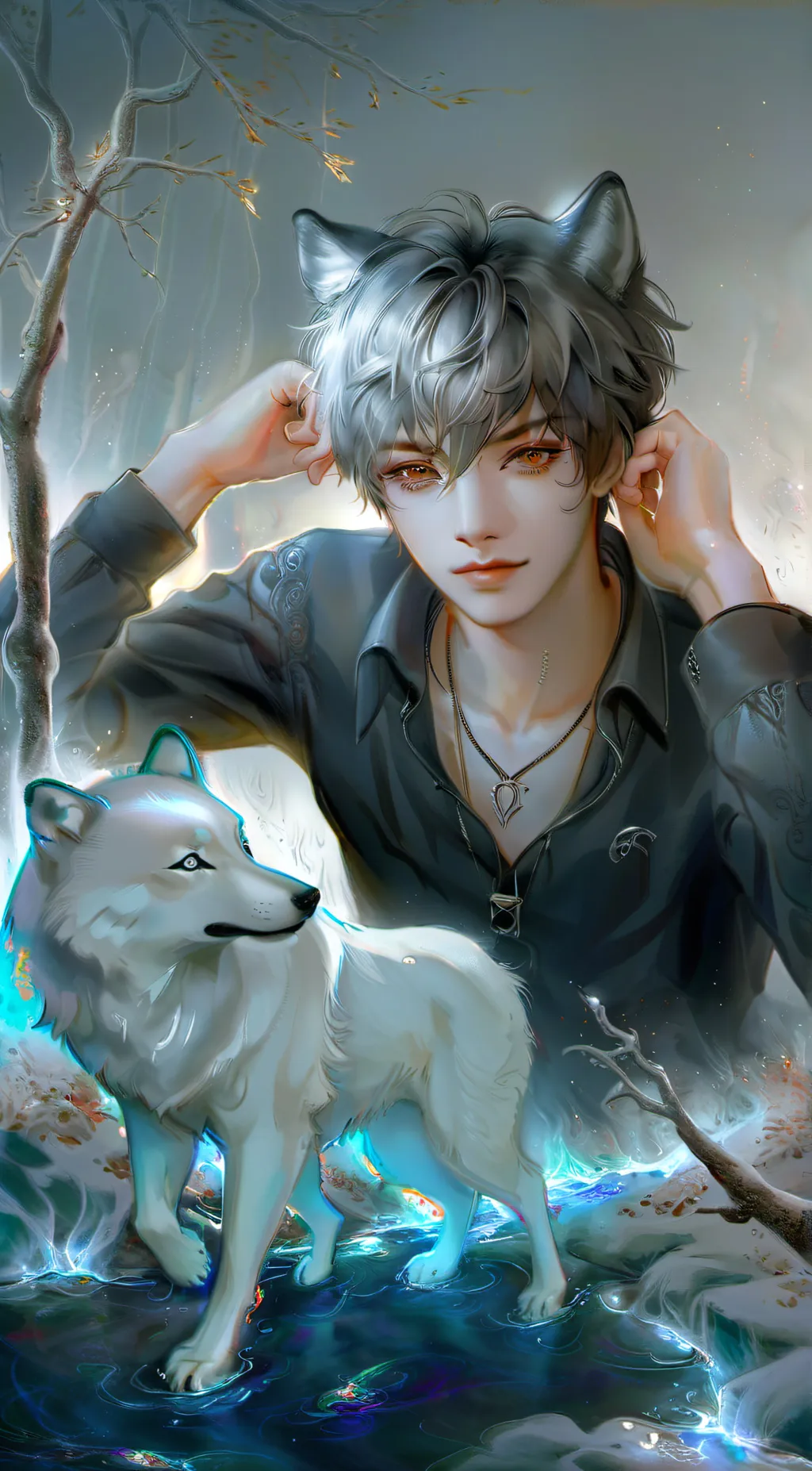 ai character: Chare background