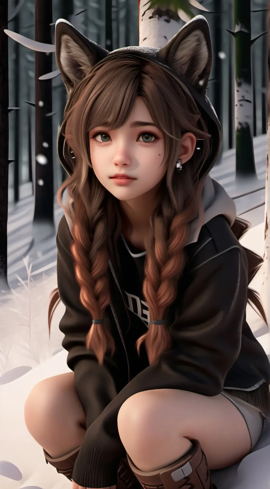 ai character: Luna background