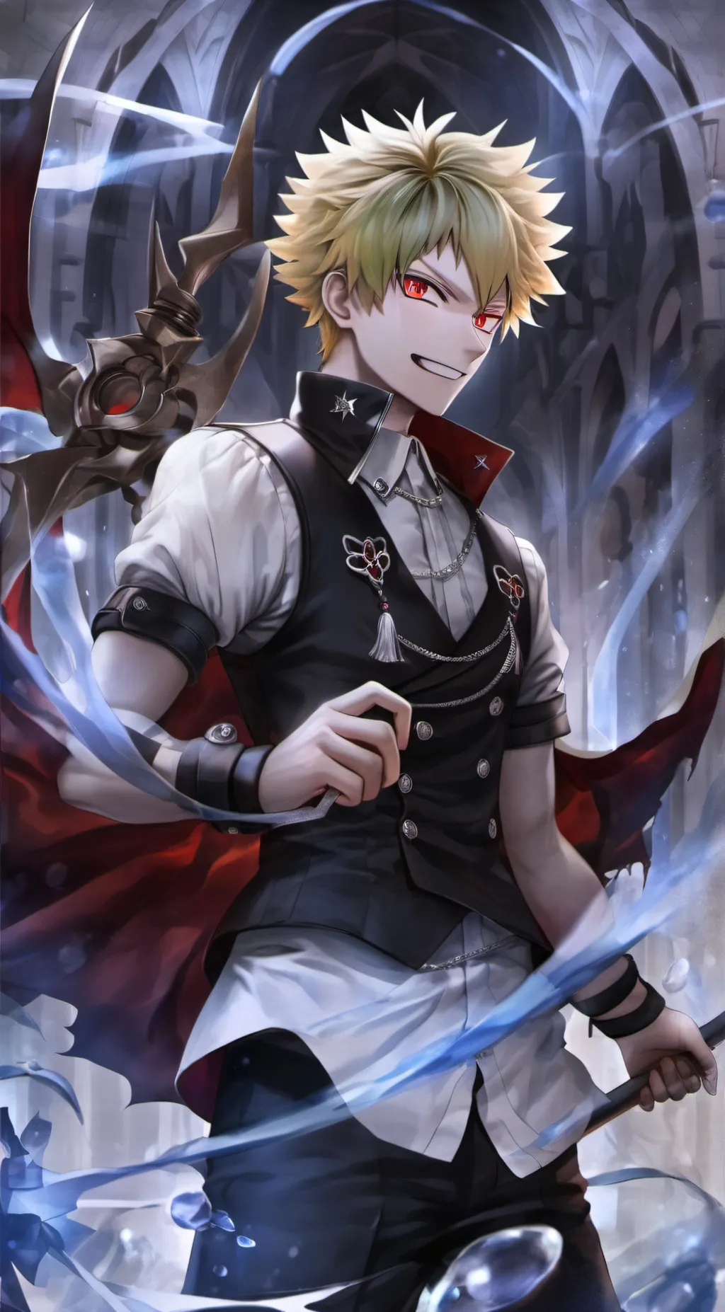 ai character: bakugou  background