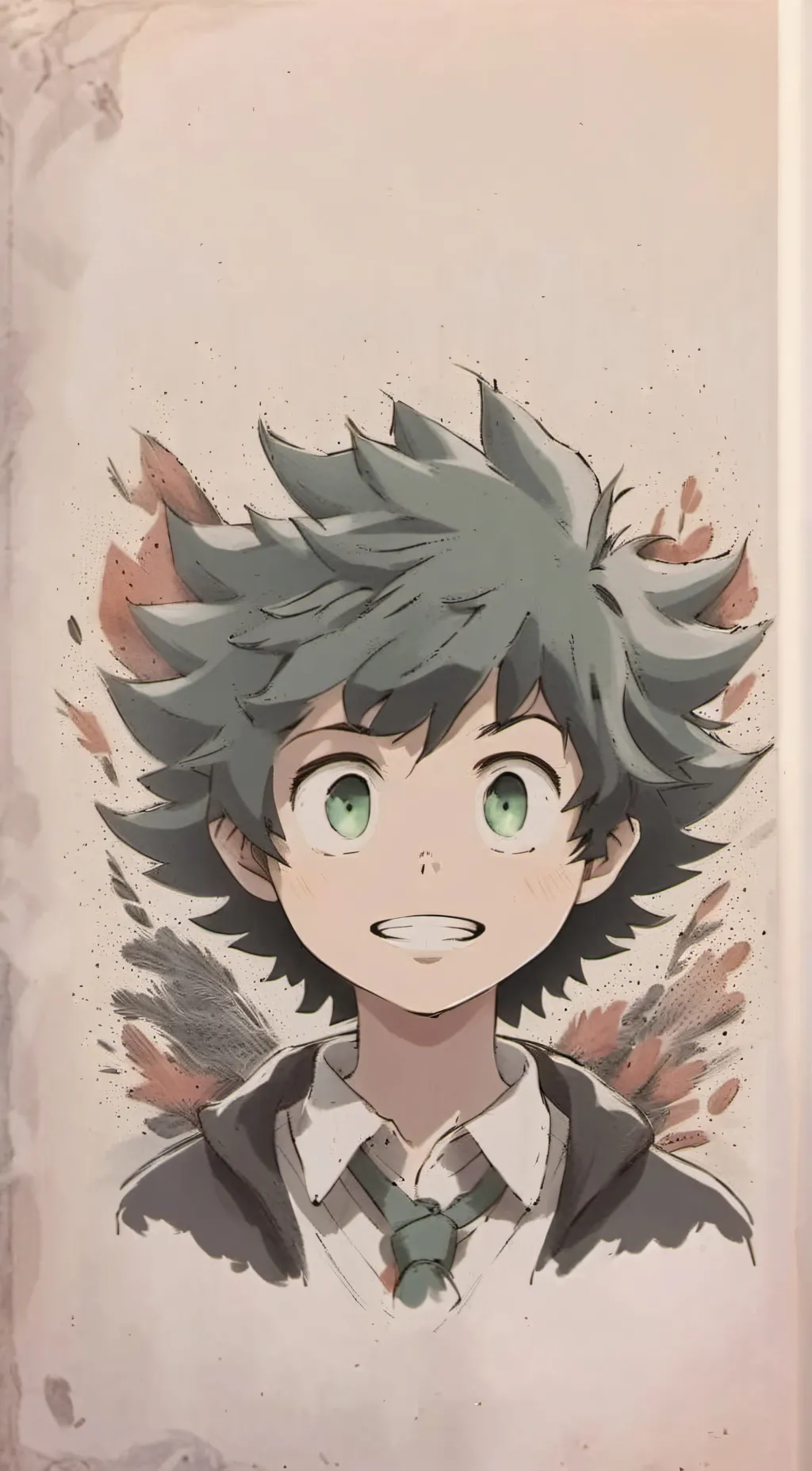 ai character: middleschool izuku background