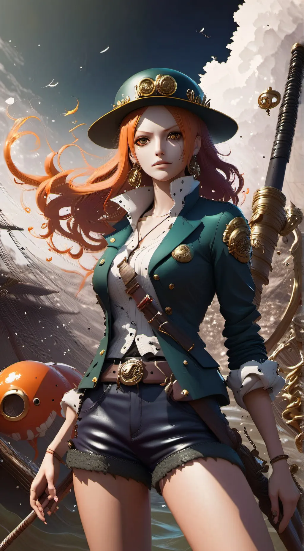 ai character: nami background