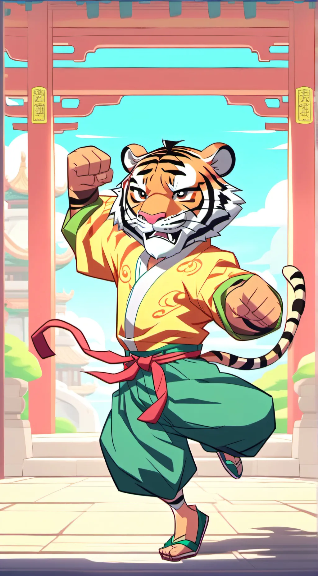 ai character: Tigress  background