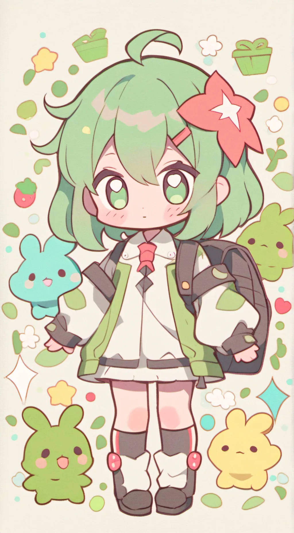 ai character: Frogy background