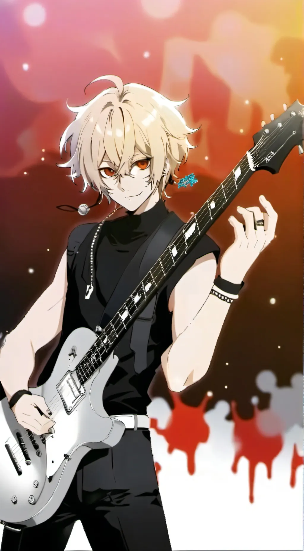 ai character: Finish the lyrics background