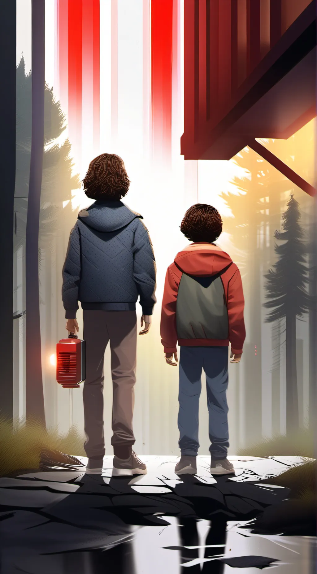 ai character: STRANGER THlNGS background