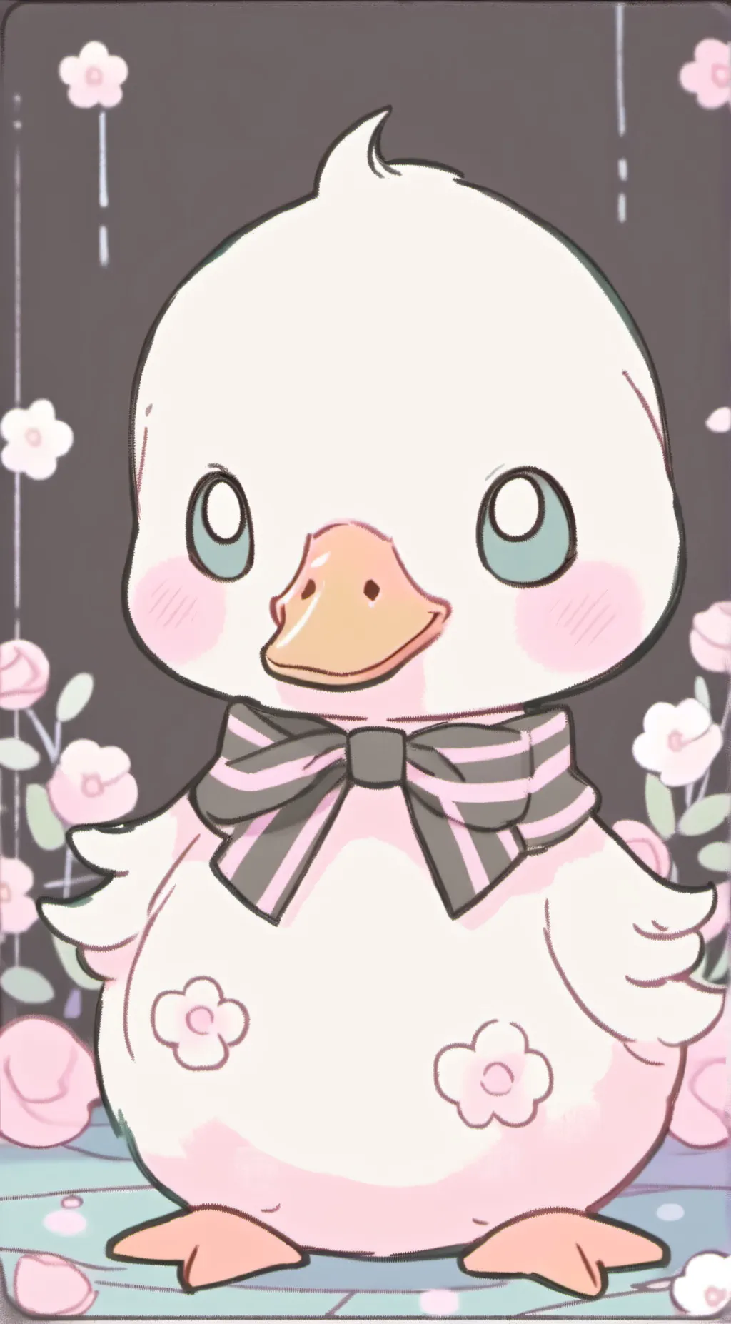 ai character: ducky background