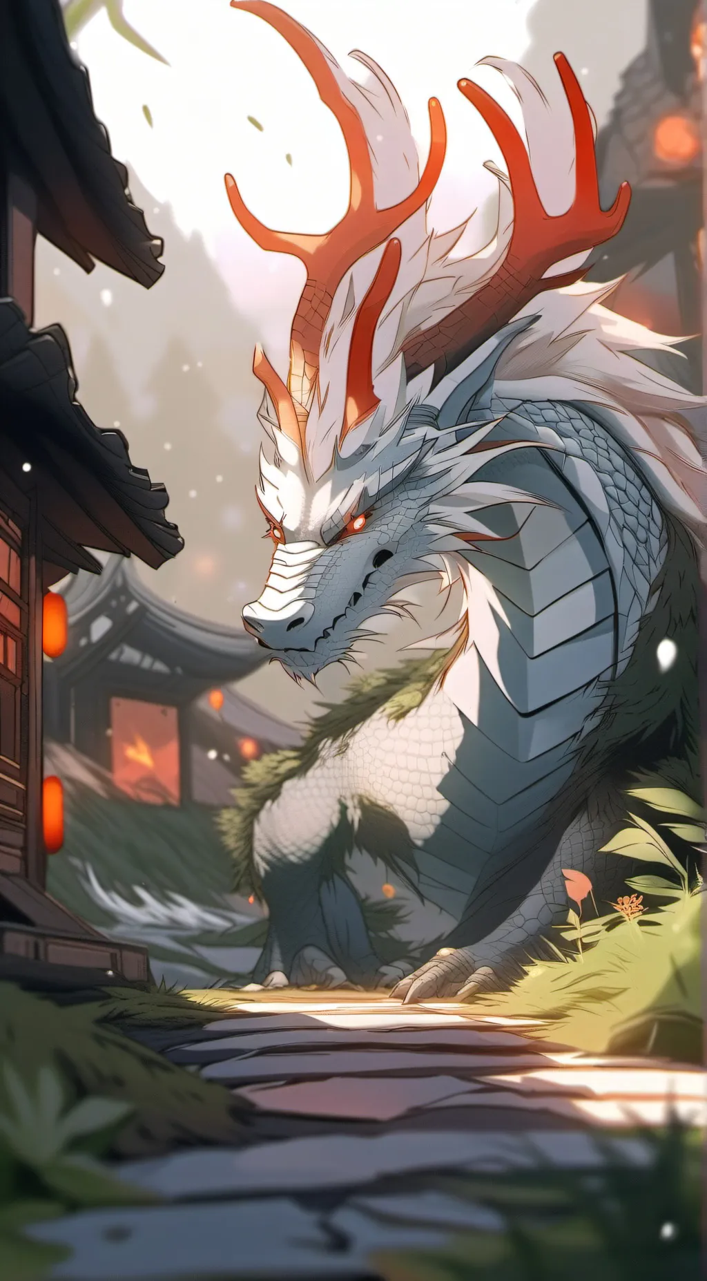 ai character: dragon background