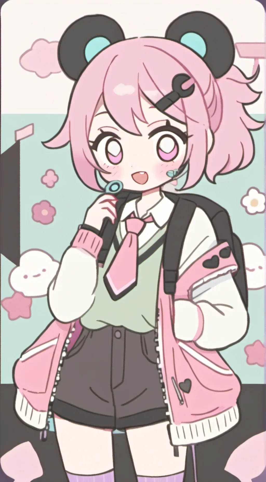 ai character: Uwu cat background