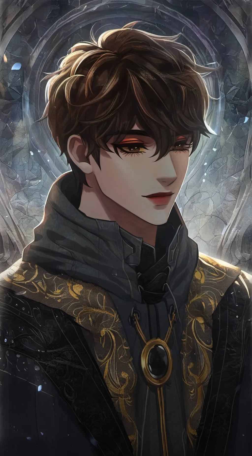 ai character: masky and hoodie   background