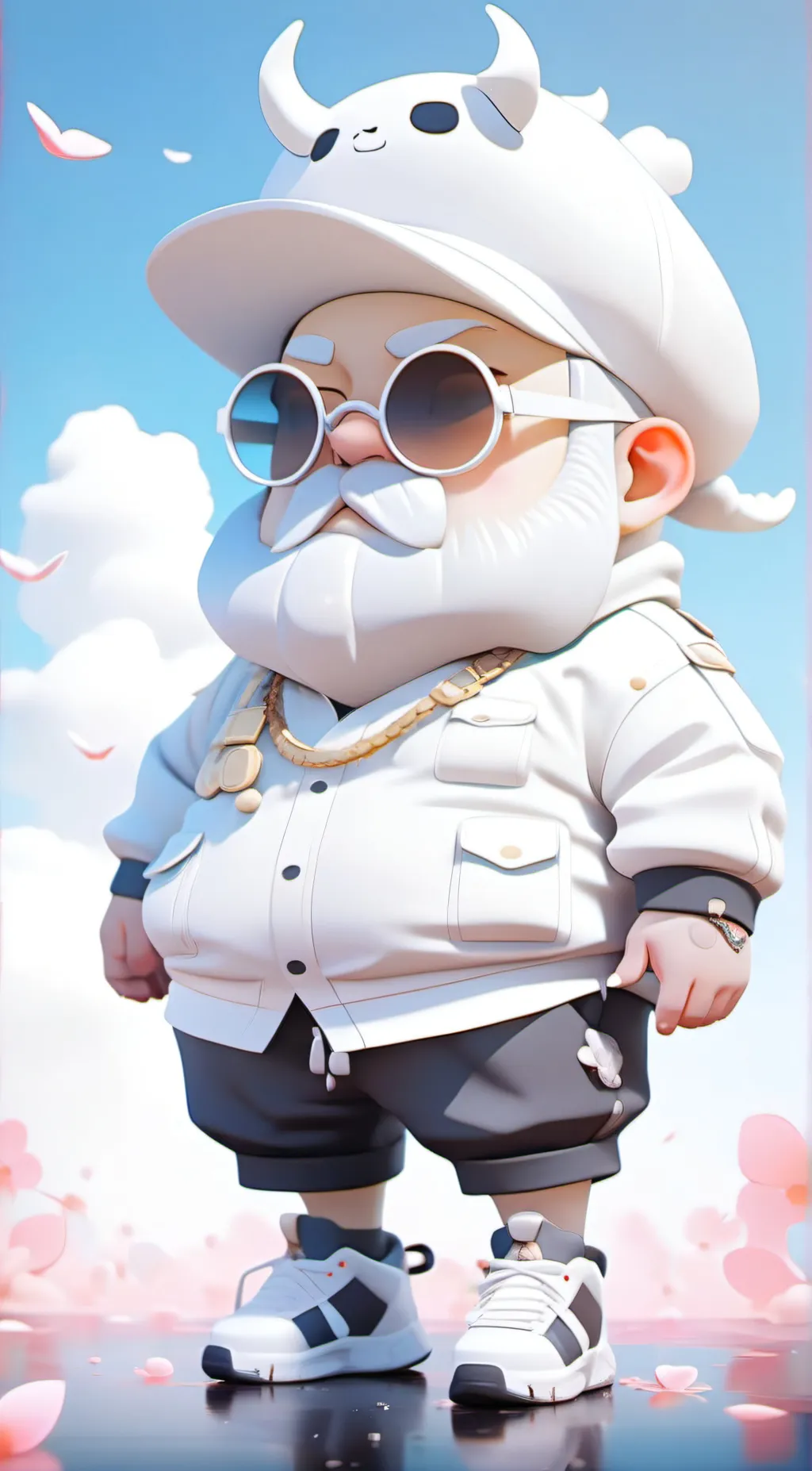 ai character: Cute girl background