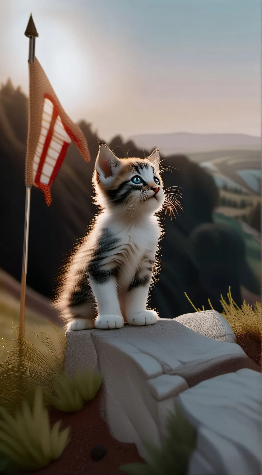 ai character: King kitten background