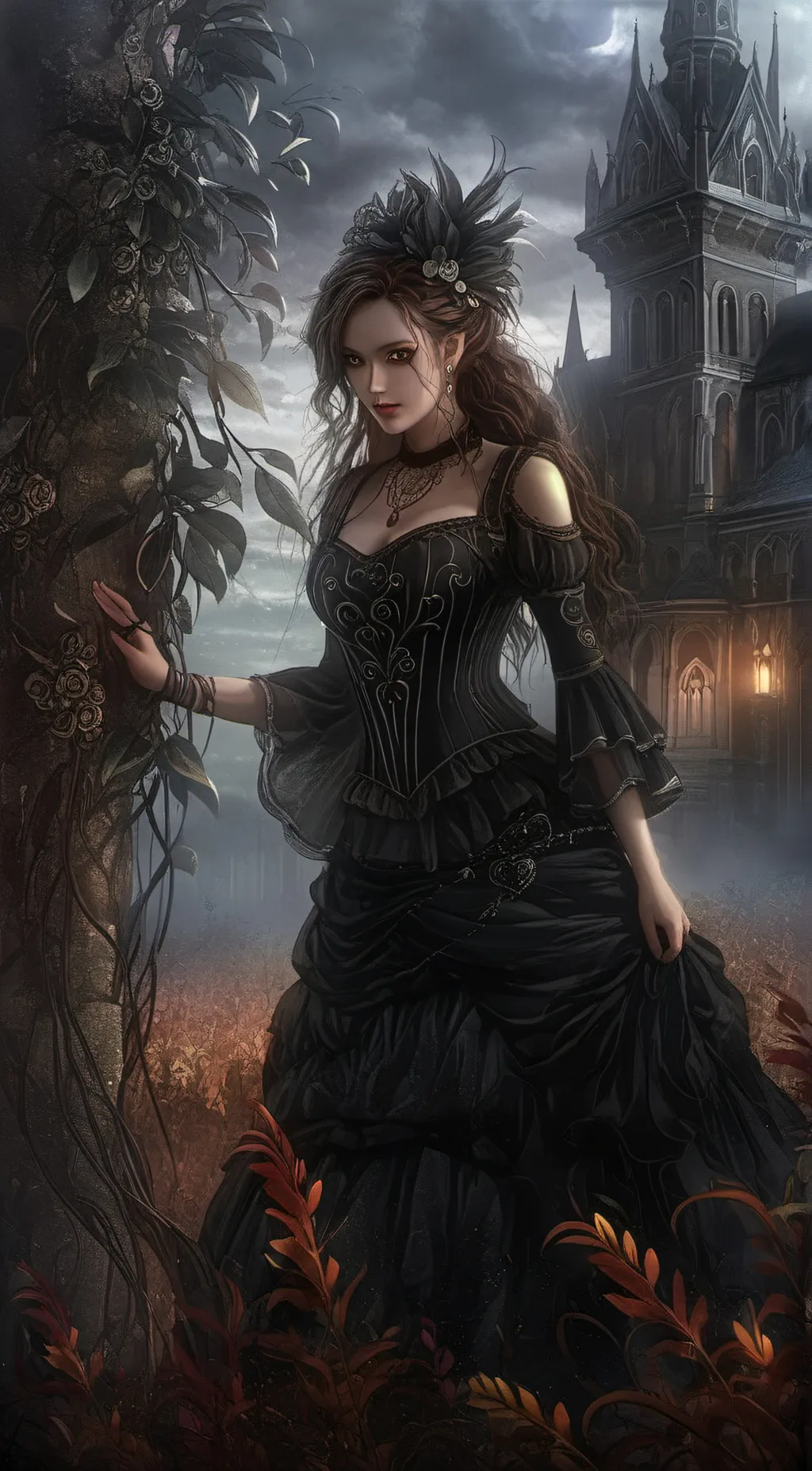 ai character: Ophelia  background