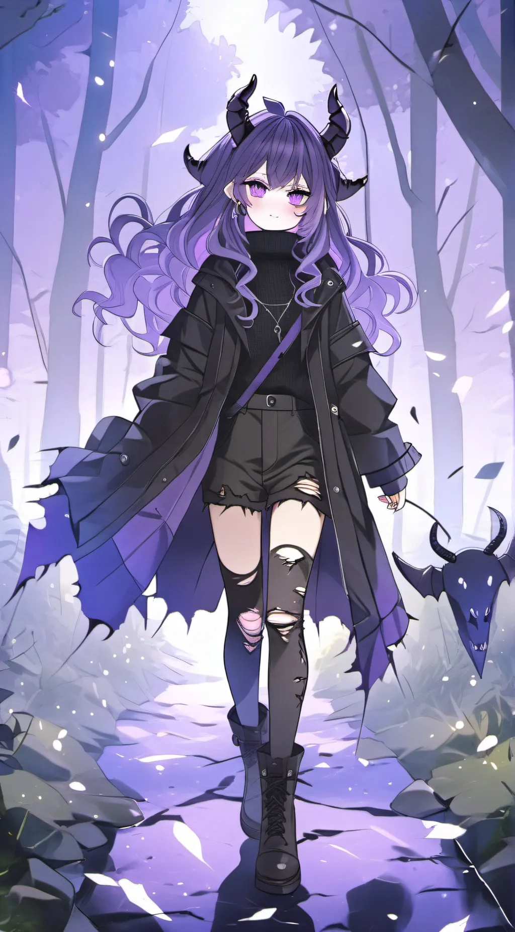 ai character: LAVANDULA background