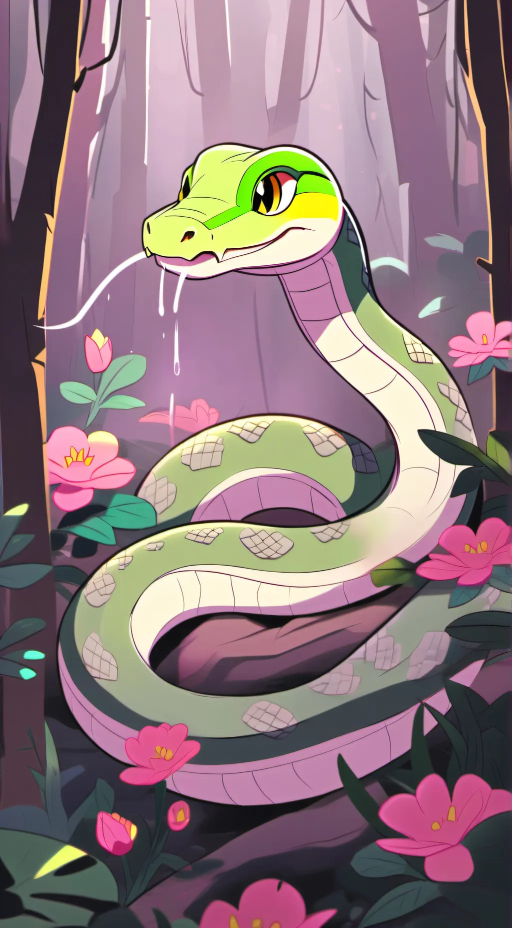 ai character: Lily background