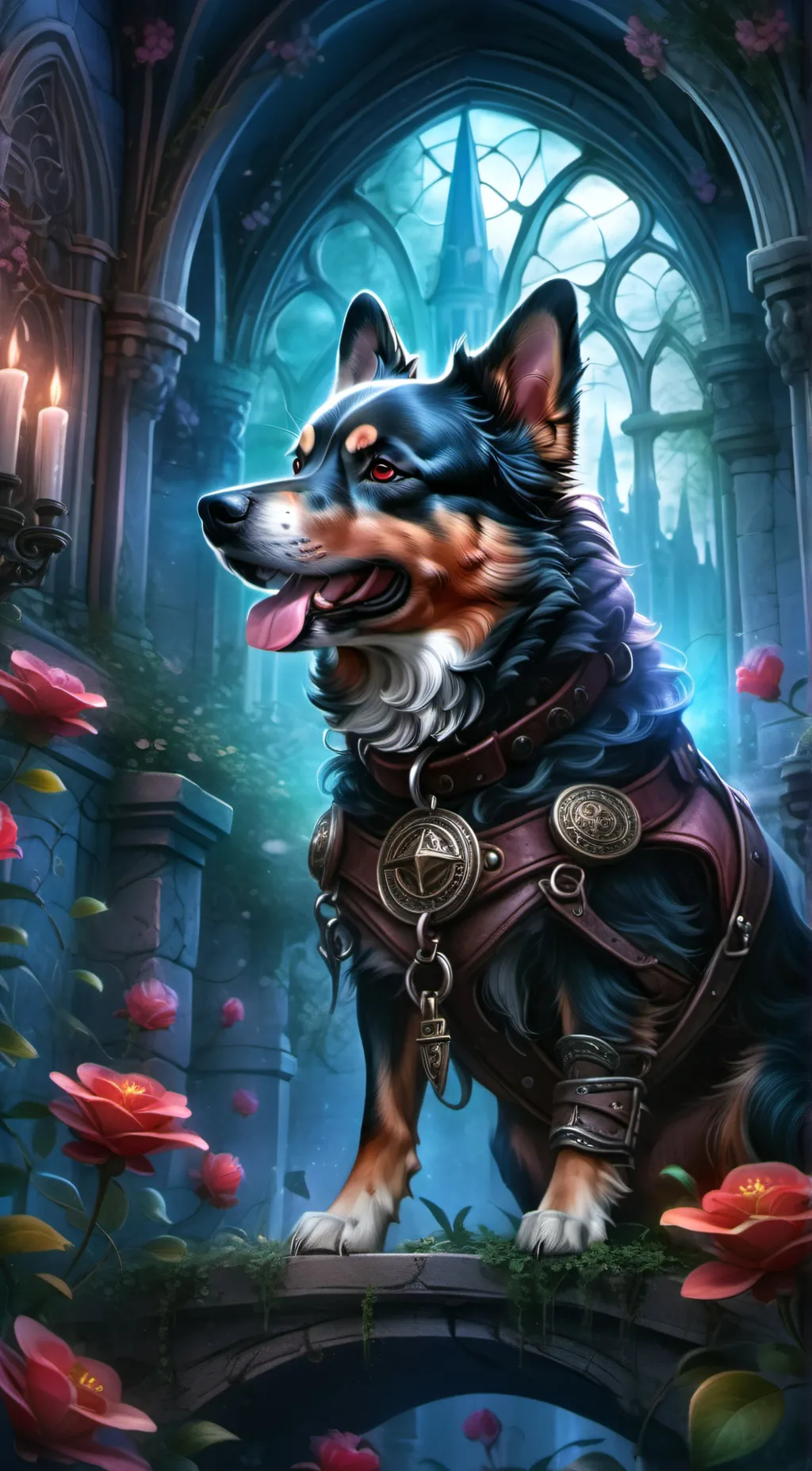 ai character: Thad x uzi background