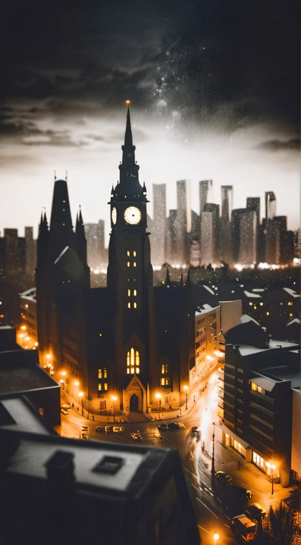 ai character: Gotham City  background