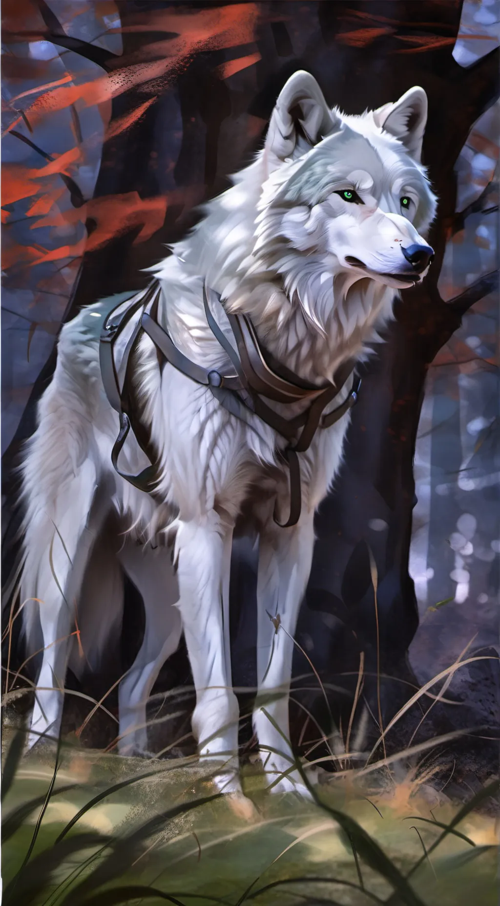 ai character: wolfblade background