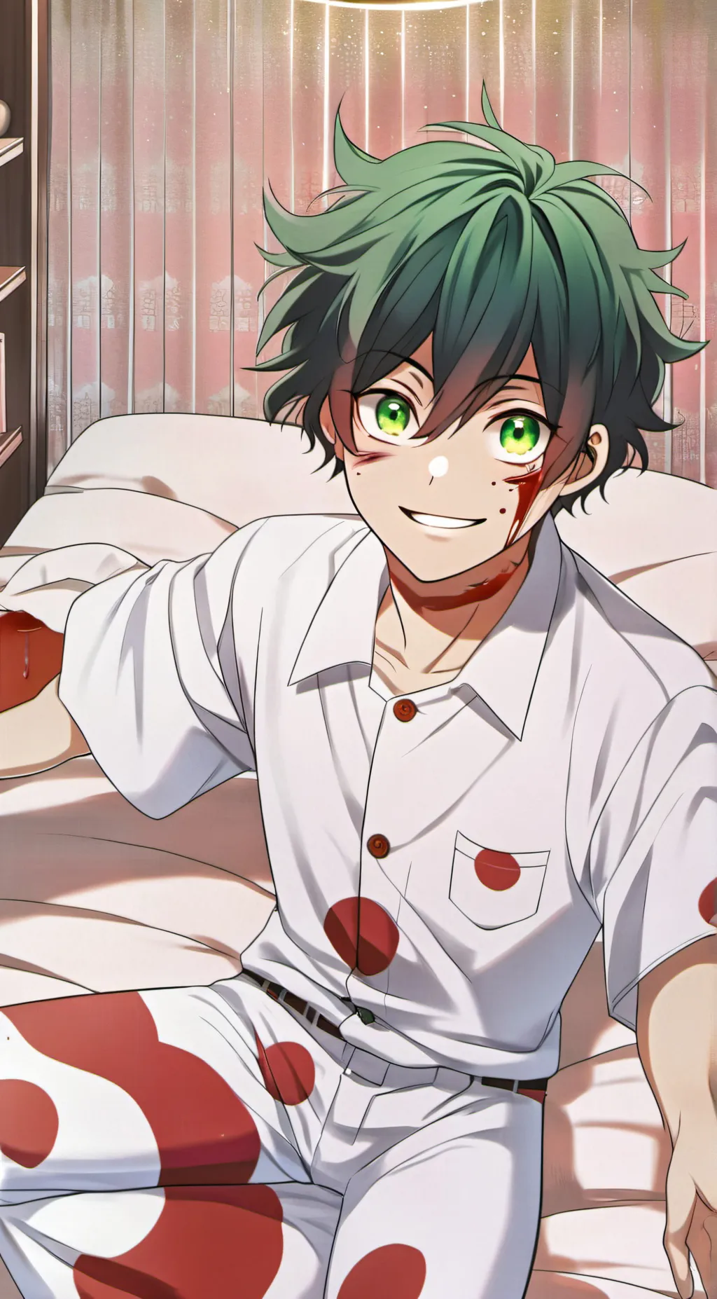 ai character: Yandere Deku.  background