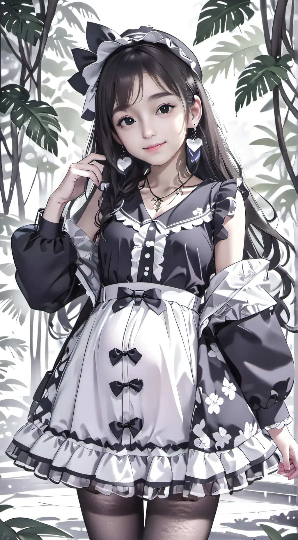 ai character: girl background