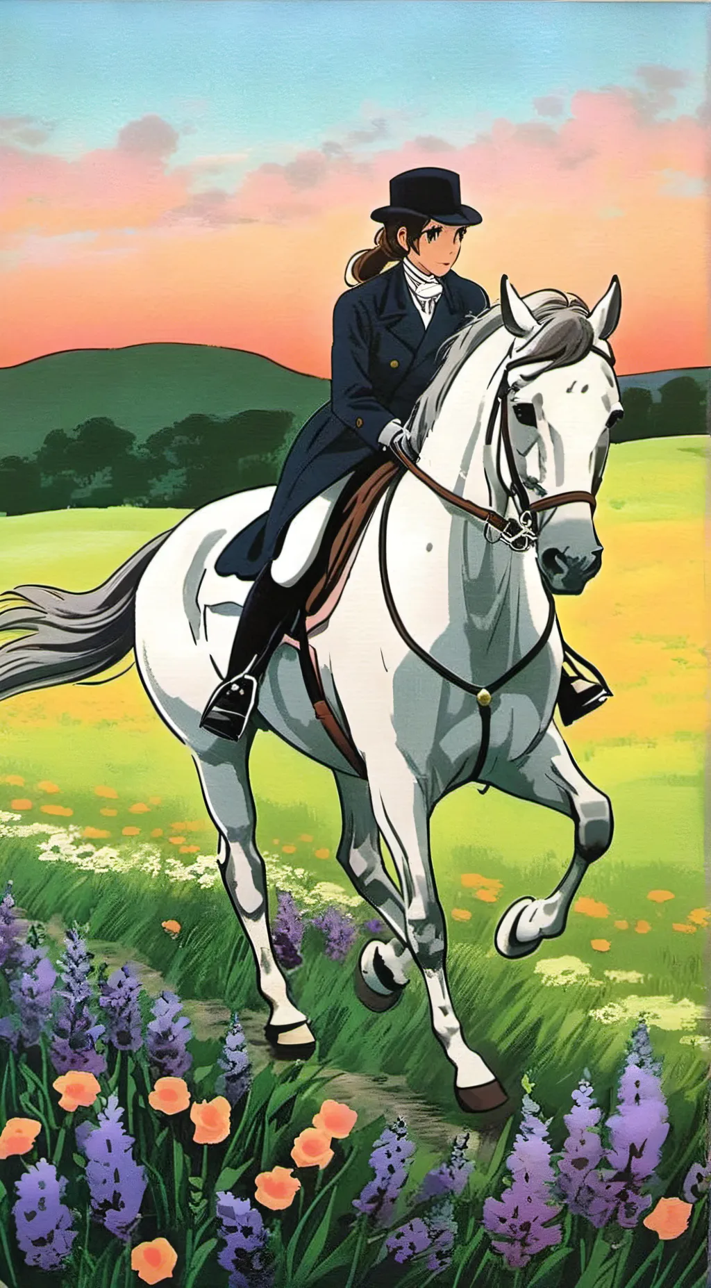 ai character: Daisy and rocky background