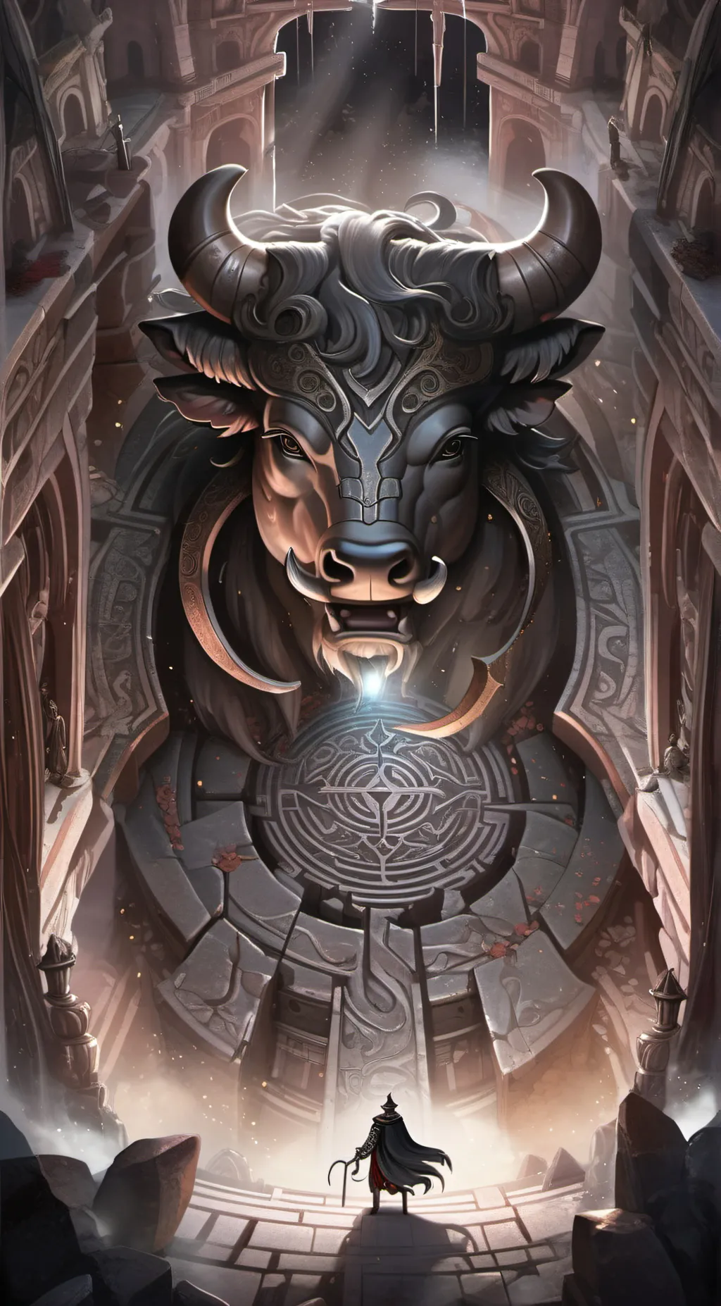 ai character: da minatour background