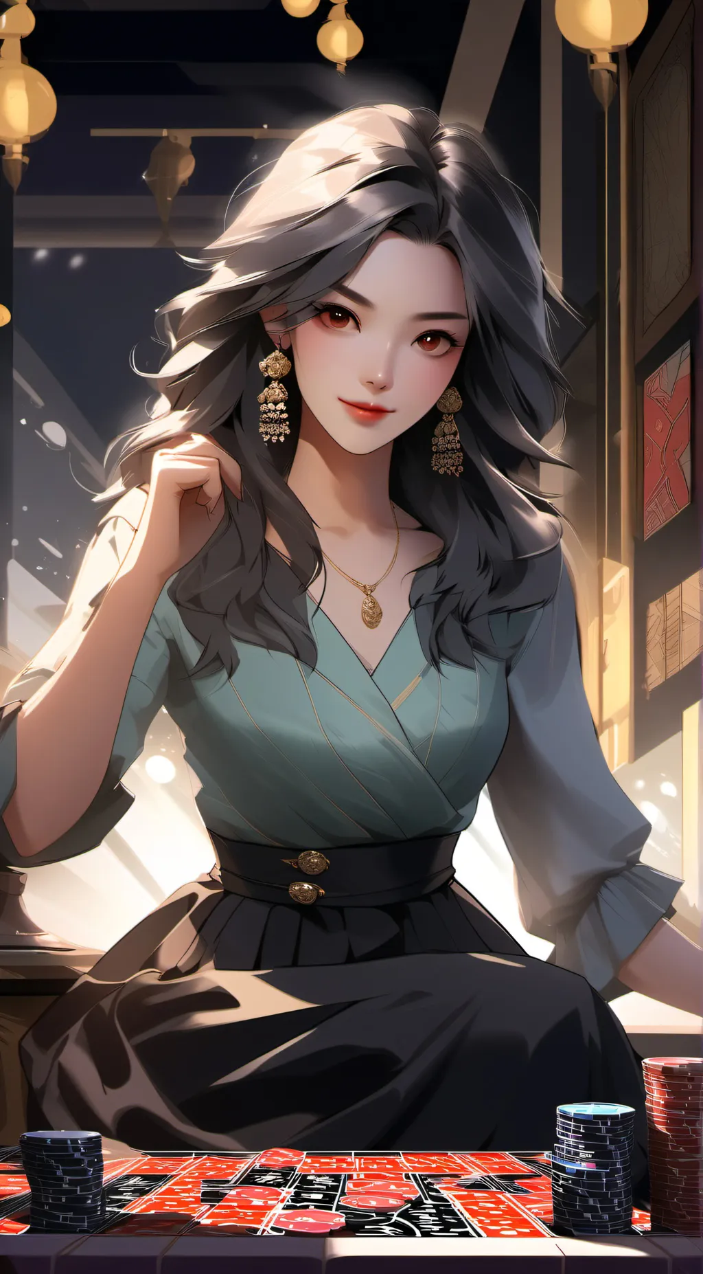 ai character: Sylvie  background